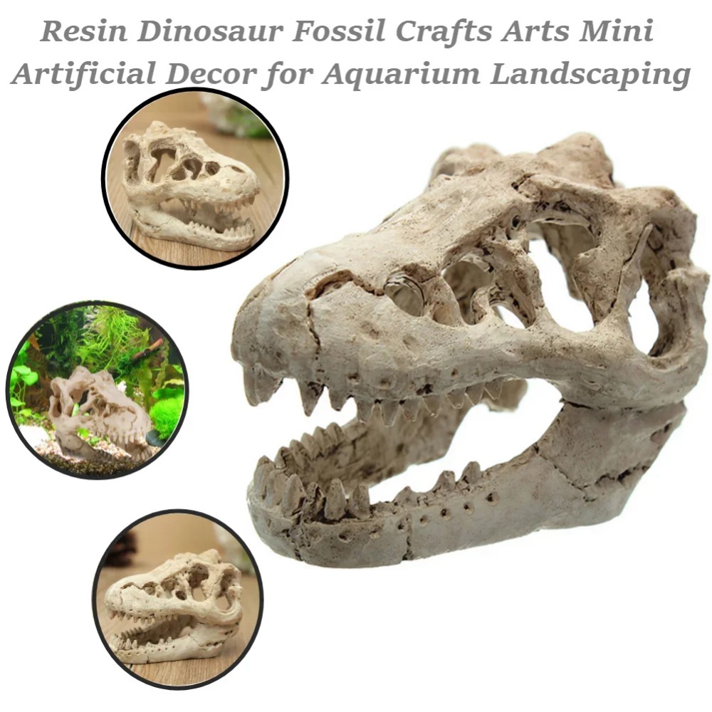 Aquarium Zombie - Modelo fósil de dinosaurio, pecera, acuario,