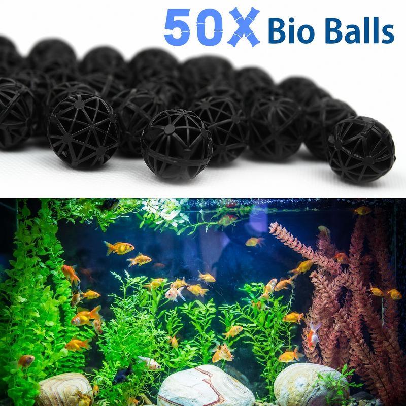 Aquarium Planted Tank Fertilizer - 50 Piezas de Bolas de Filtro