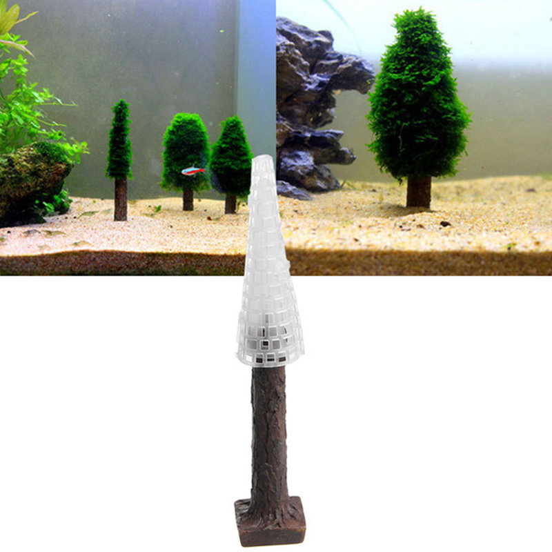 Planted Aquarium Moss - Decoración de acuario simulación Navidad musgo