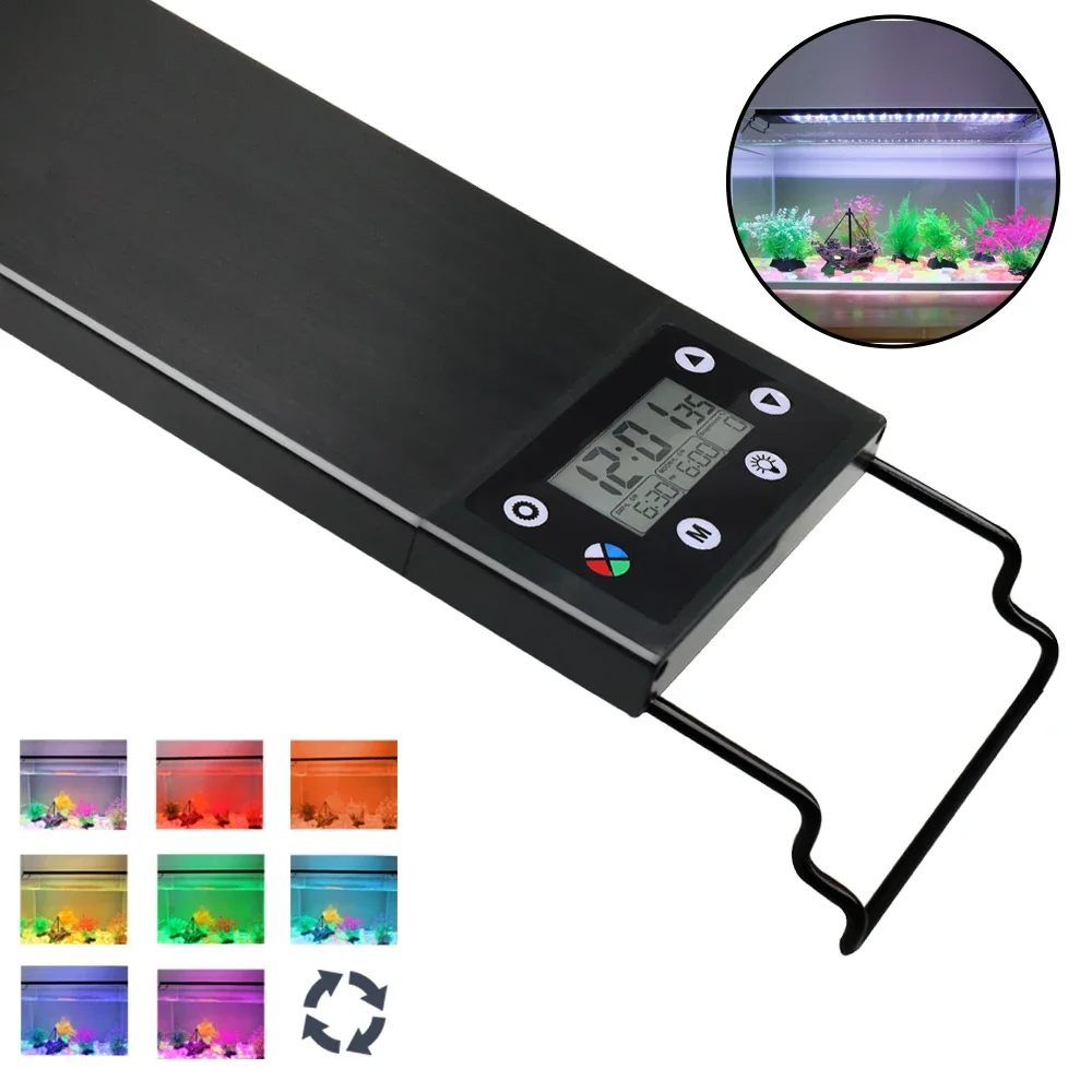 Aquarium Planted Tank Fertilizer - Luz LED para acuario impermeable IP68,