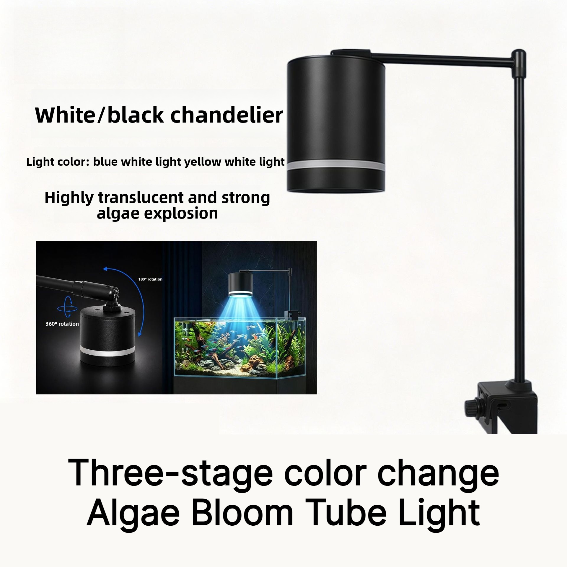 Planted Aquarium Algae - Lámpara LED colgante para acuario, luz