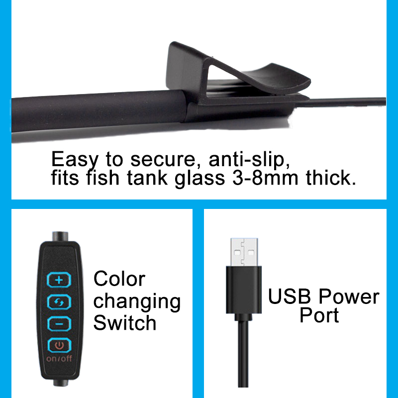 Lámpara LED USB para acuario,  - Aquarium Planted Tank Fertilizer reseña y precio