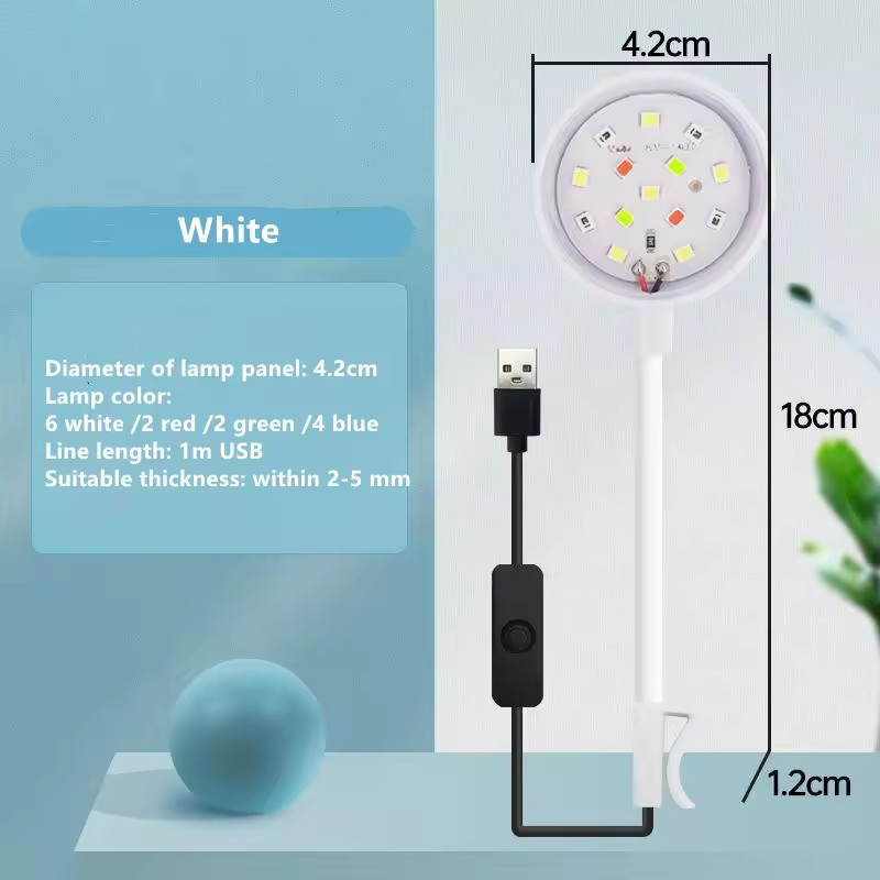 Luz LED USB con clip para acua - Aquarium Planted Tank Fertilizer reseña y precio