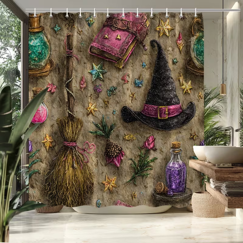 1 cortina de ducha de Hallowee - Aquarium Zombie reseña y precio