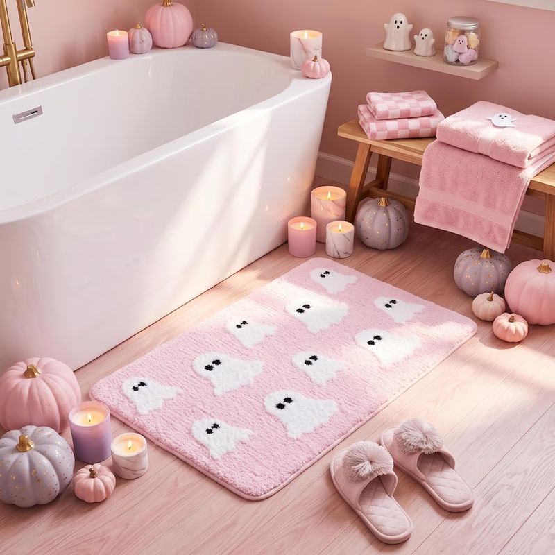 VIKAMA Alfombra de baño con di - Aquarium Zombie reseña y precio
