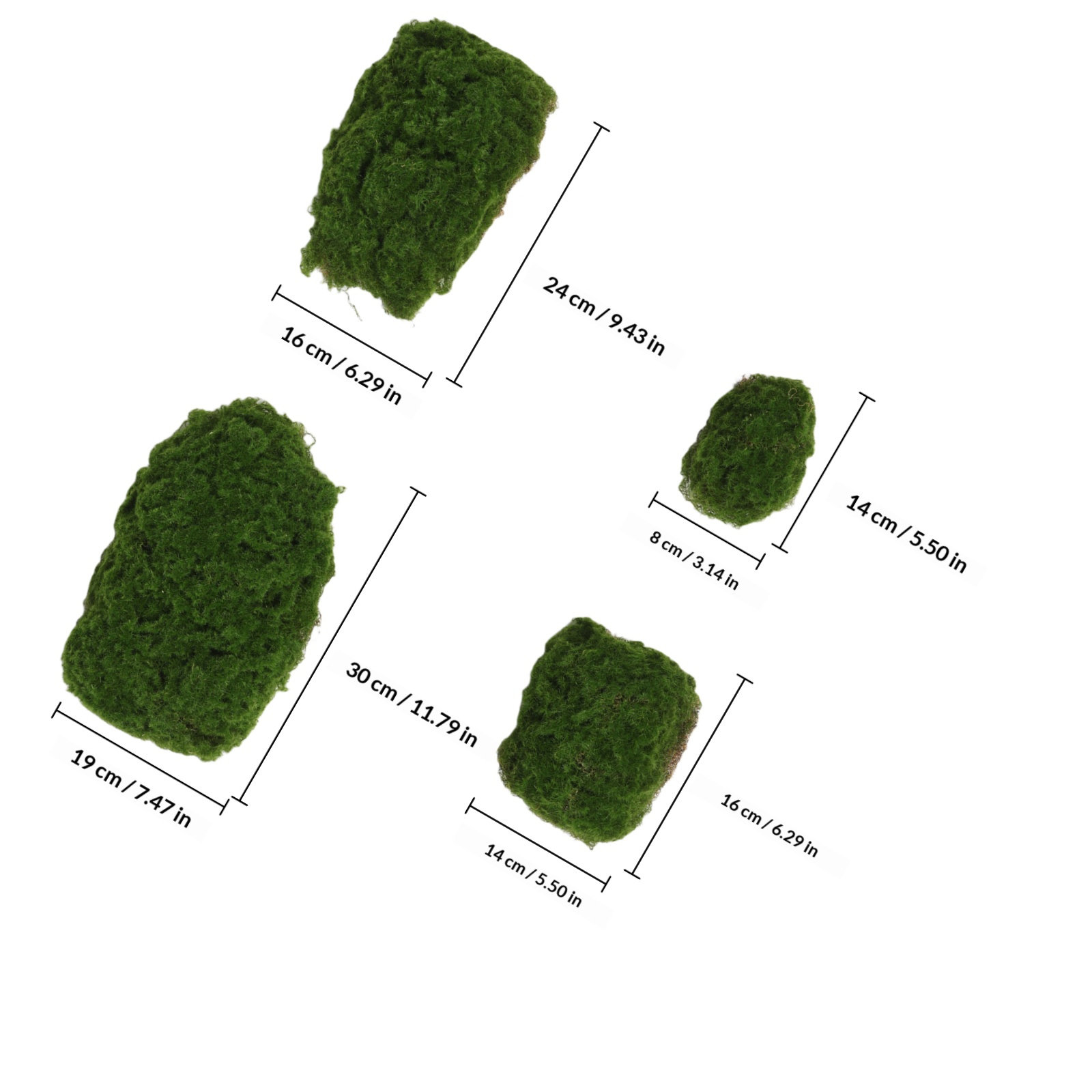 4 piezas de rocas de musgo art - Planted Aquarium Moss reseña y precio